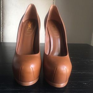 YSL Brown Heels